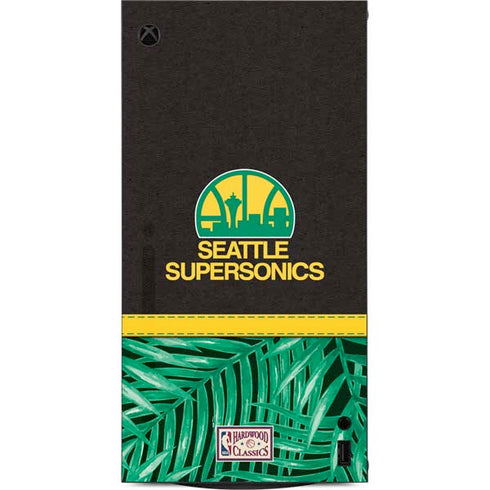 NBA Seattle SuperSonics Retro Palms XBox Series X Digital Edition Console Skin