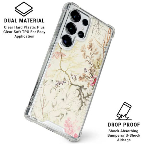 Seaweed on Silk Paper by William Kilburn Galaxy S25 Ultra Clear Case