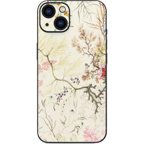 Seaweed on Silk Paper by William Kilburn iPhone Skins