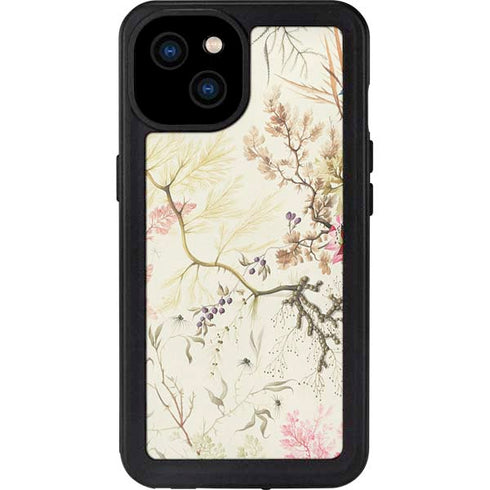 Seaweed on Silk Paper by William Kilburn iPhone 15 Plus Waterproof Case