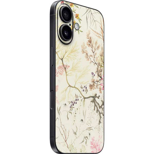 Seaweed on Silk Paper by William Kilburn iPhone 16 Plus Skin