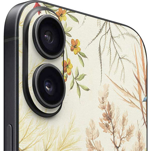 Seaweed on Silk Paper by William Kilburn iPhone 16 Skin