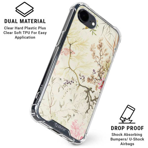 Seaweed on Silk Paper by William Kilburn iPhone 16e Clear Case