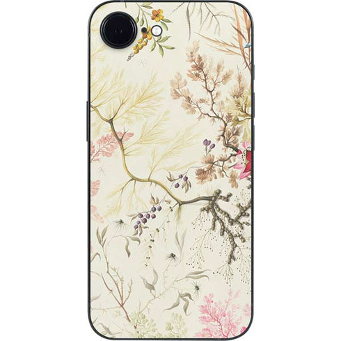 Seaweed on Silk Paper by William Kilburn iPhone 16e Skin