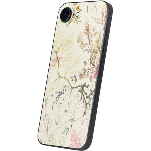 Seaweed on Silk Paper by William Kilburn iPhone 16e Skin