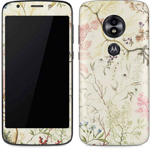 Seaweed on Silk Paper by William Kilburn Moto E5 Play Skin