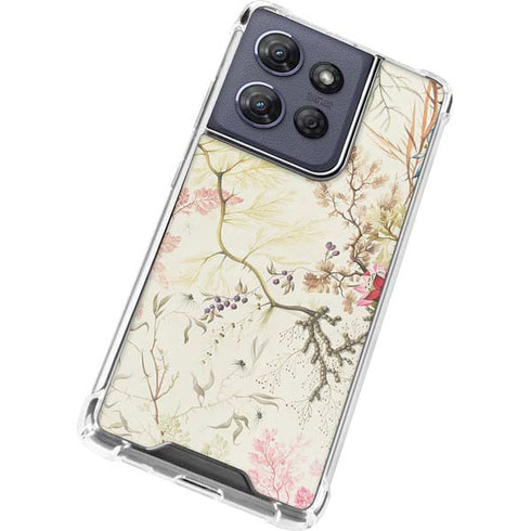 Seaweed on Silk Paper by William Kilburn Moto G 5G (2025) Clear Case