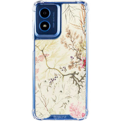 Seaweed on Silk Paper by William Kilburn Moto G 5G (2024) Clear Case