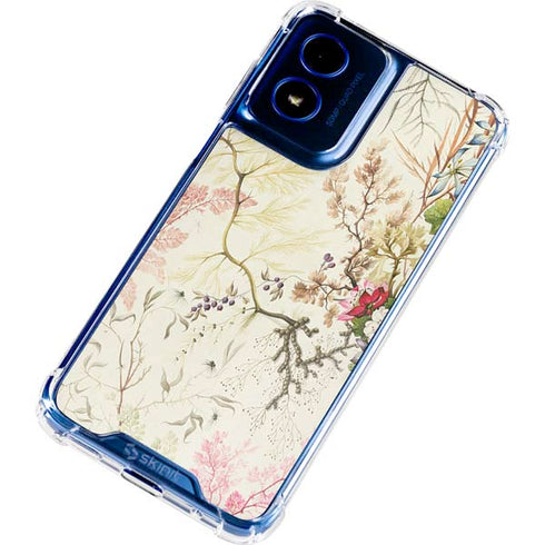 Seaweed on Silk Paper by William Kilburn Moto G 5G (2024) Clear Case