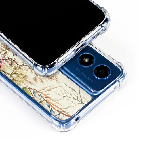 Seaweed on Silk Paper by William Kilburn Moto G 5G (2024) Clear Case