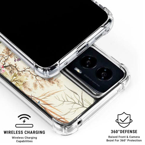Seaweed on Silk Paper by William Kilburn Moto G Power 5G (2024) Clear Case