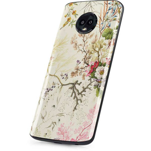 Seaweed on Silk Paper by William Kilburn Moto G6 Skin