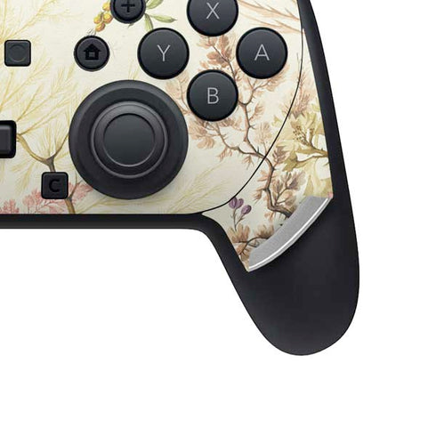 Seaweed on Silk Paper by William Kilburn Nintendo Switch 2 (2025) Pro Controller Skin