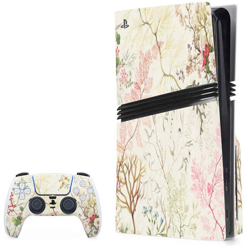 Seaweed on Silk Paper by William Kilburn PS5 Pro Disk Bundle Skin