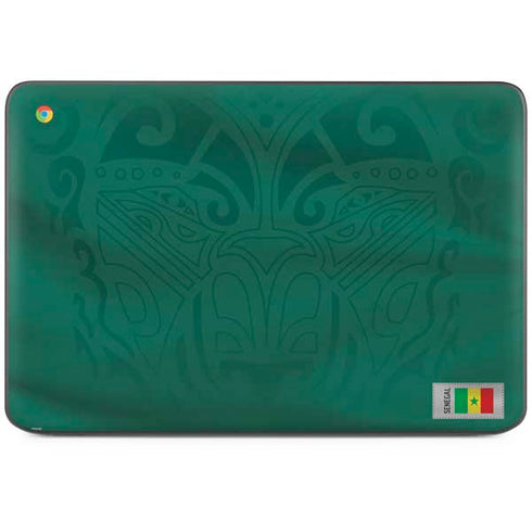 Senegal Soccer Flag HP Chromebook Skin