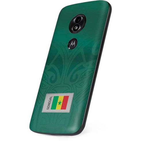 Senegal Soccer Flag Moto E5 Play Skin