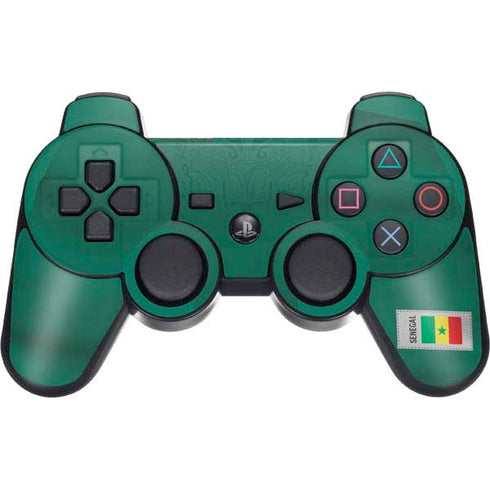 Senegal Soccer Flag PS3 Dual Shock wireless controller Skin