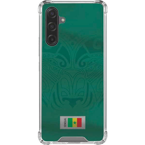Senegal Soccer Flag Galaxy A17 Clear Case