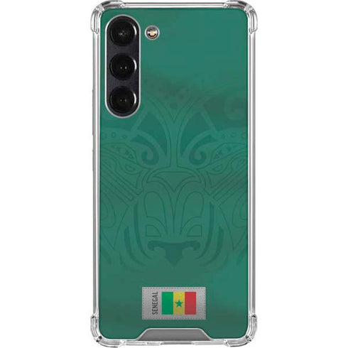 Senegal Soccer Flag Galaxy S24 FE Clear Case