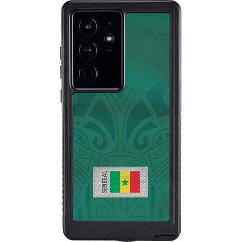 Senegal Soccer Flag Galaxy S24 Ultra Waterproof Case