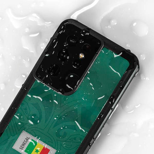 Senegal Soccer Flag Galaxy S24 Ultra Waterproof Case