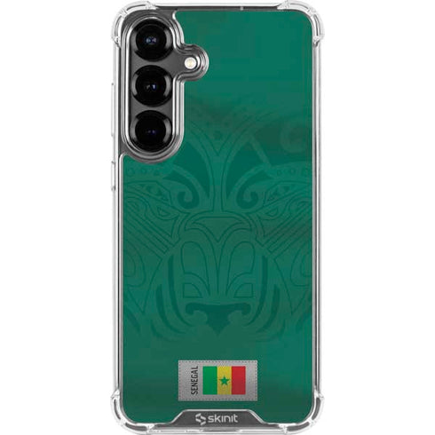 Senegal Soccer Flag Galaxy S26 Plus Clear Case