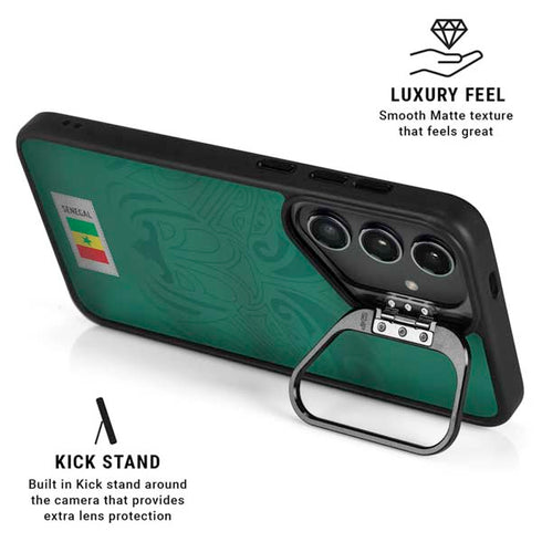 Senegal Soccer Flag Galaxy S26 Ultra Kickstand Case
