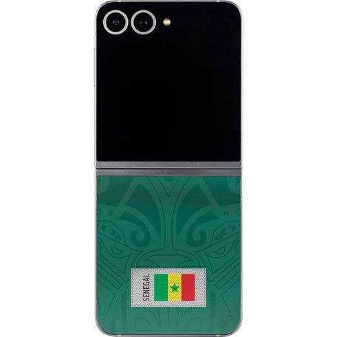 Senegal Soccer Flag Galaxy Z Flip6 Skin