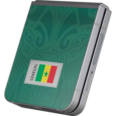 Senegal Soccer Flag Galaxy Z Flip6 Skin