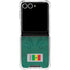 Senegal Soccer Flag Galaxy Z Flip7 Clear Case