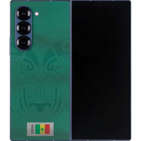 Senegal Soccer Flag Galaxy Z Fold6 Skin