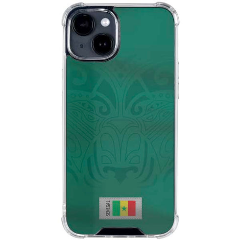 Senegal Soccer Flag iPhone 15 Clear Case