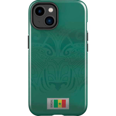 Senegal Soccer Flag iPhone 15 Impact Case