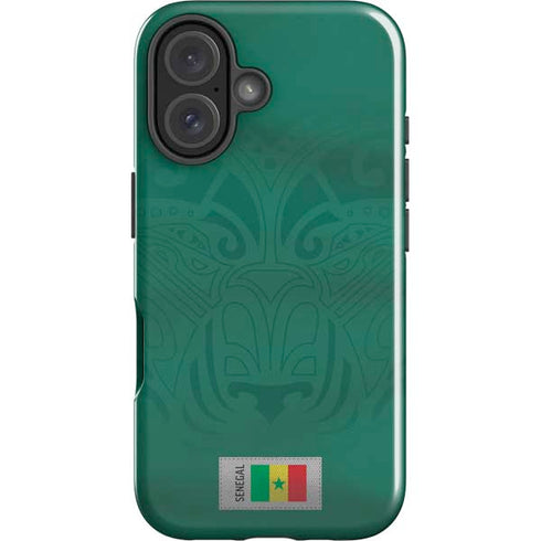 Senegal Soccer Flag iPhone 16 Impact Case