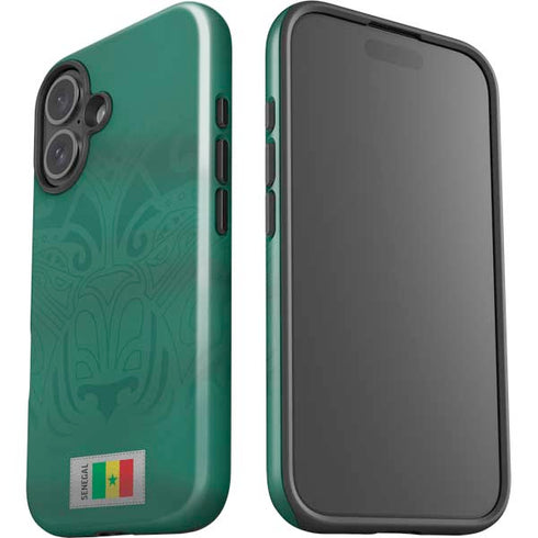 Senegal Soccer Flag iPhone 16 Impact Case