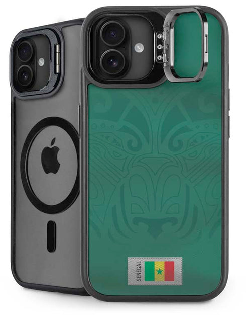 Senegal Soccer Flag iPhone 16 Kickstand Case