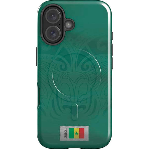 Senegal Soccer Flag iPhone 16 Magsafe Impact Case