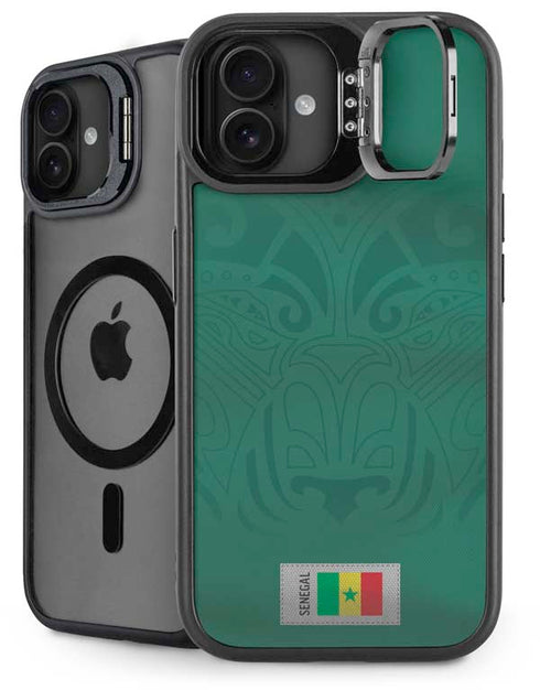 Senegal Soccer Flag iPhone 16 Plus Kickstand Case