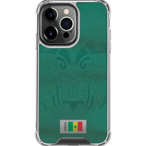 Senegal Soccer Flag iPhone 16 Pro Max Clear Case