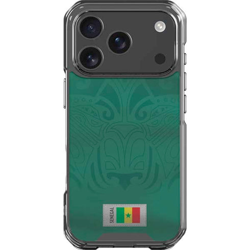 Senegal Soccer Flag iPhone 17 Pro Clear Case