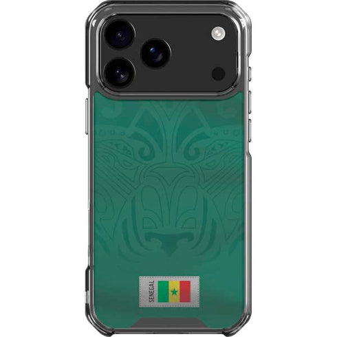 Senegal Soccer Flag iPhone 17 Pro Max Clear Case