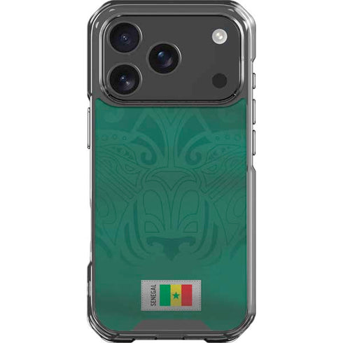 Senegal Soccer Flag iPhone 18 Pro Clear Case