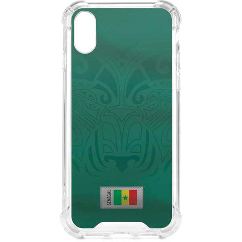 Senegal Soccer Flag iPhone XS Clear Case