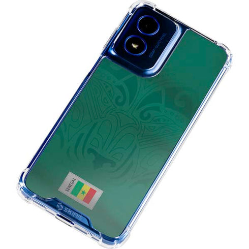 Senegal Soccer Flag Moto G 5G (2024) Clear Case