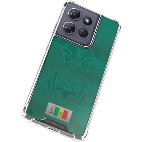 Senegal Soccer Flag Moto G Play 5G (2025) Clear Case