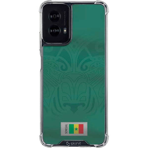 Senegal Soccer Flag Moto G Power 5G (2024) Clear Case