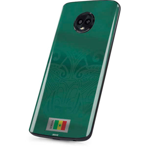 Senegal Soccer Flag Moto G6 Skin