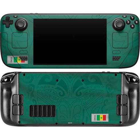 Senegal Soccer Flag Steam Deck Handheld Gaming Computer OLED Skin
