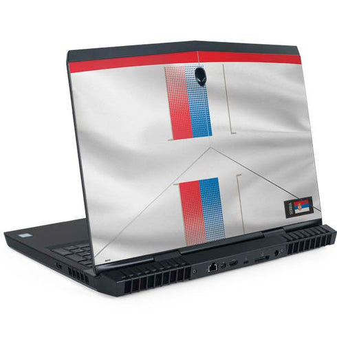 Serbia Soccer Flag Dell Alienware Skin