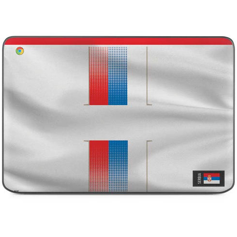 Serbia Soccer Flag HP Chromebook Skin